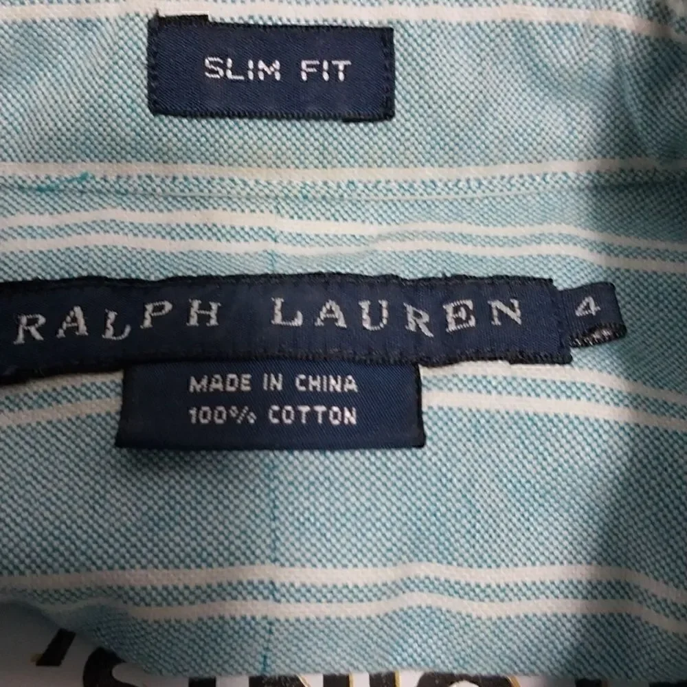 Boys Ralph Lauren Pinstripe Shirt..SIZE 4